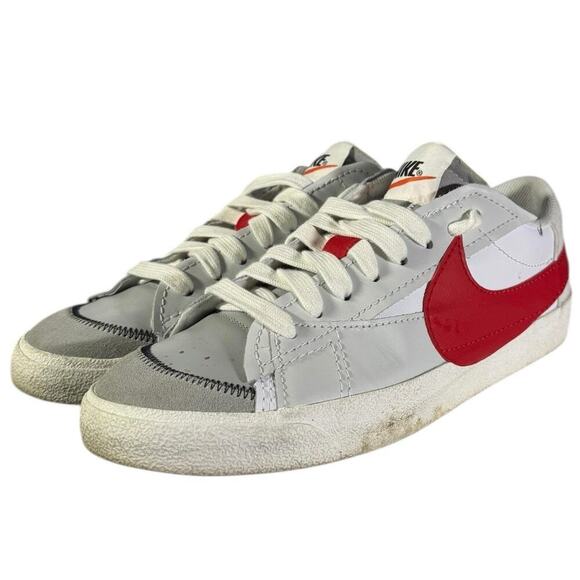 Nike Other - Nike Blazer Low ’77 Jumbo Light Smoke Grey Red Men’s Size 15 Sneakers